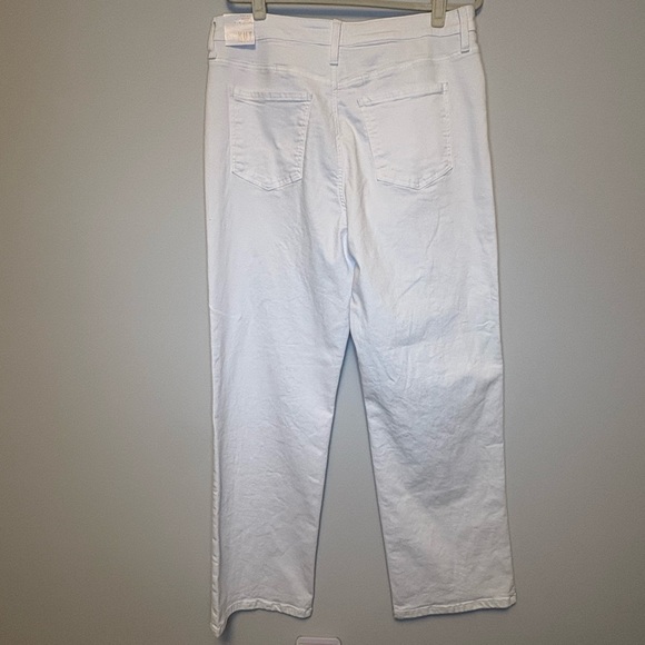 NWT sienna Kut from the Kloth High Rise Sienna Wide Leg White Denim Womens 14 - Picture 7 of 7